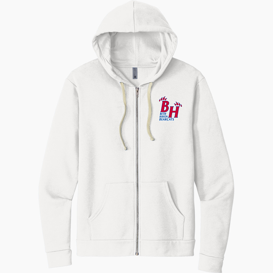 BETH HAVEN CHRISTIAN School Online Apparel Store <span class="pdp-name-mascot">BETH HAVEN CHRISTIAN BEARCATS</span> Next Level Apparel Unisex Santa Cruz Zip Hoodie