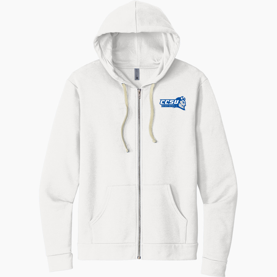 CCSU Blue Devils Next Level Apparel Unisex Santa Cruz Zip Hoodie