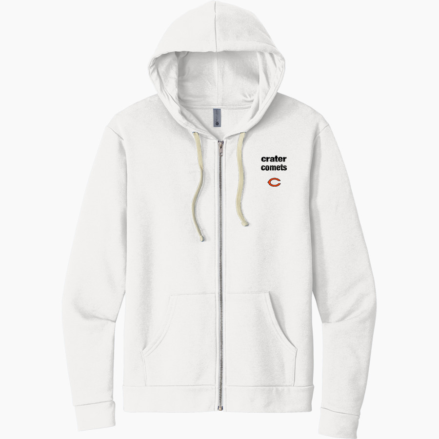 Crater Comets Next Level Apparel Unisex Santa Cruz Zip Hoodie