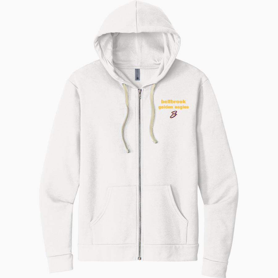 BELLBROOK GOLDEN EAGLES The Official Online Store Next Level Apparel Unisex Santa Cruz Zip Hoodie