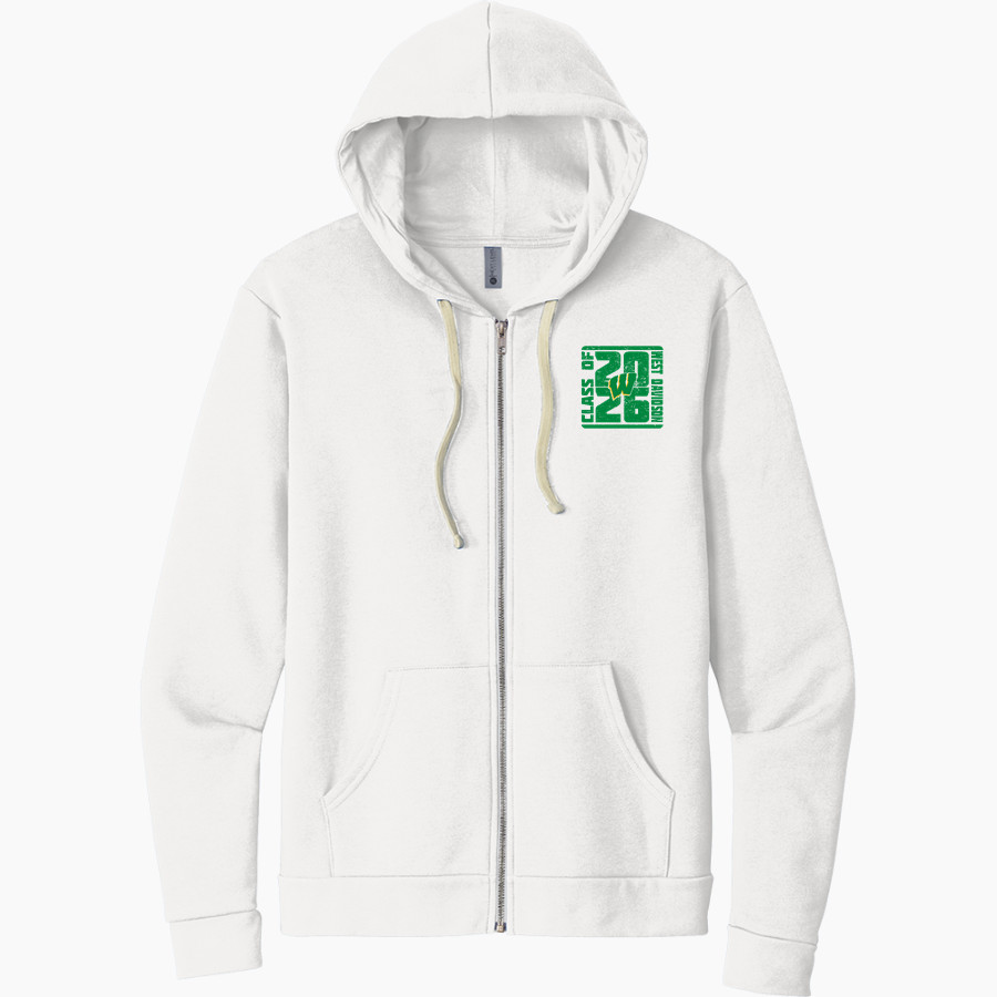 WEST DAVIDSON HIGH SCHOOL DRAGONS Next Level Apparel Unisex Santa Cruz Zip Hoodie