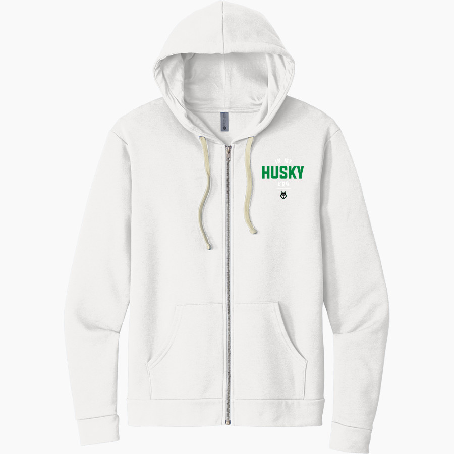 HILLCREST HIGH SCHOOL HUSKIES <span class="pdp-name-mascot">HILLCREST HUSKIES</span> Next Level Apparel Unisex Santa Cruz Zip Hoodie