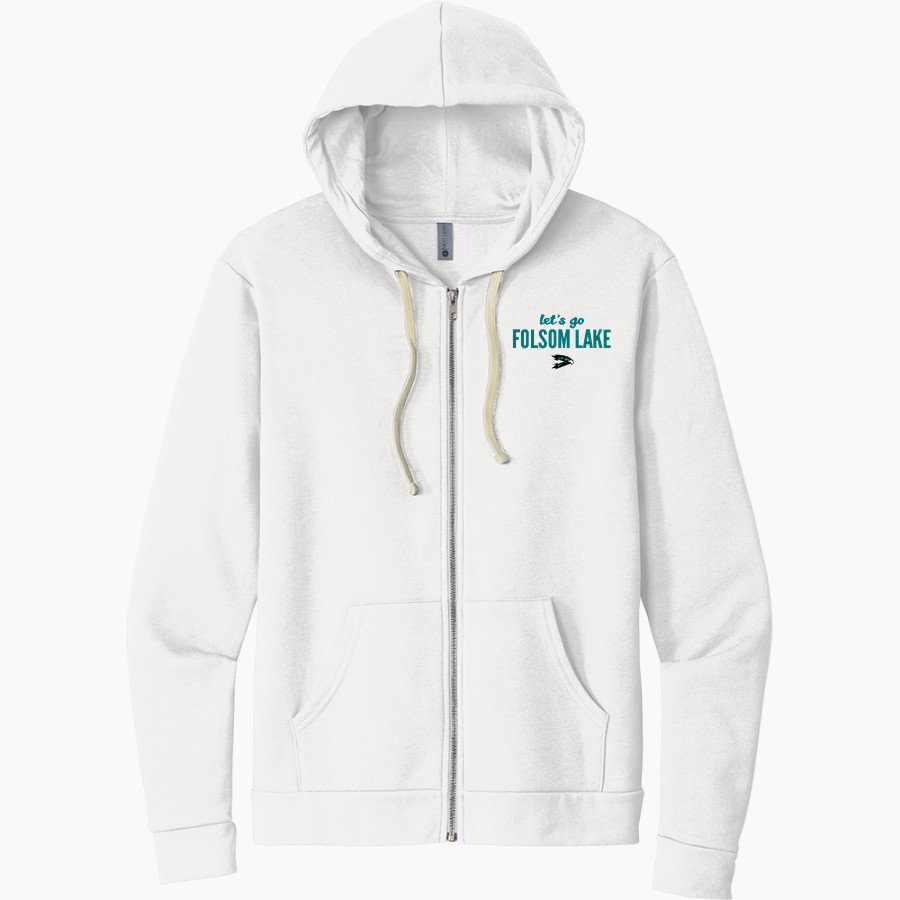 Folsom Lake Falcons Next Level Apparel Unisex Santa Cruz Zip Hoodie