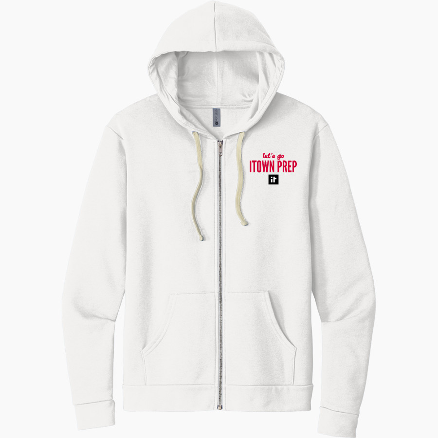 ITOWN Prep ITOWN <span class="pdp-name-mascot">ITOWN Prep</span> Next Level Apparel Unisex Santa Cruz Zip Hoodie