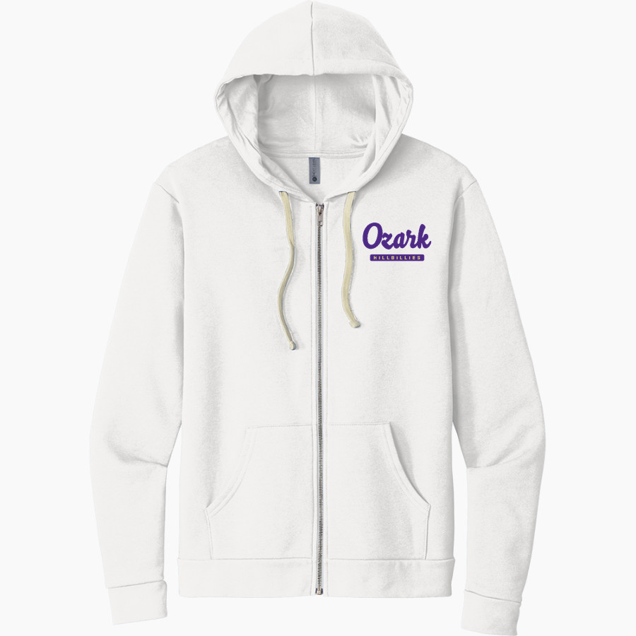 OZARK HIGH SCHOOL HILLBILLIES <span class="pdp-name-mascot">OZARK HILLBILLIES</span> Next Level Apparel Unisex Santa Cruz Zip Hoodie