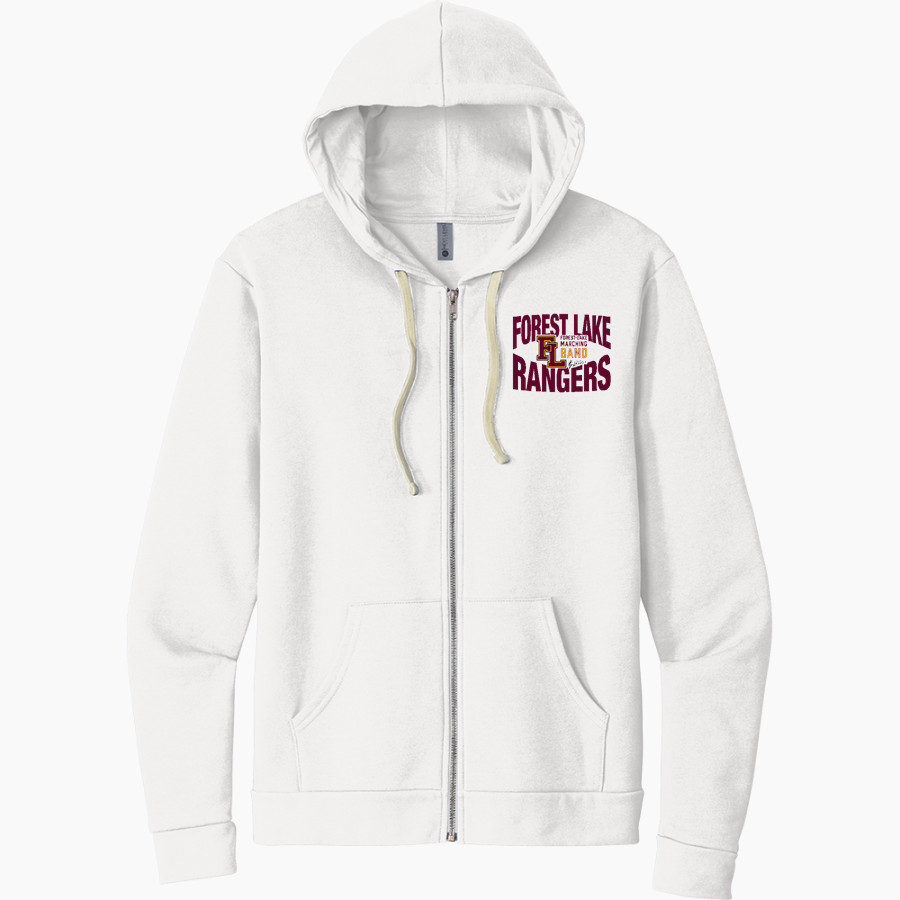 Forest Lake Rangers Next Level Apparel Unisex Santa Cruz Zip Hoodie