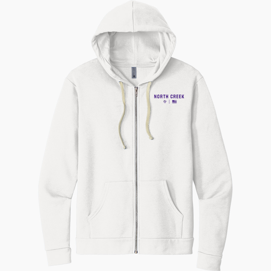 North Creek Jaguars <span class="pdp-name-mascot">North Creek Jaguars</span> Next Level Apparel Unisex Santa Cruz Zip Hoodie