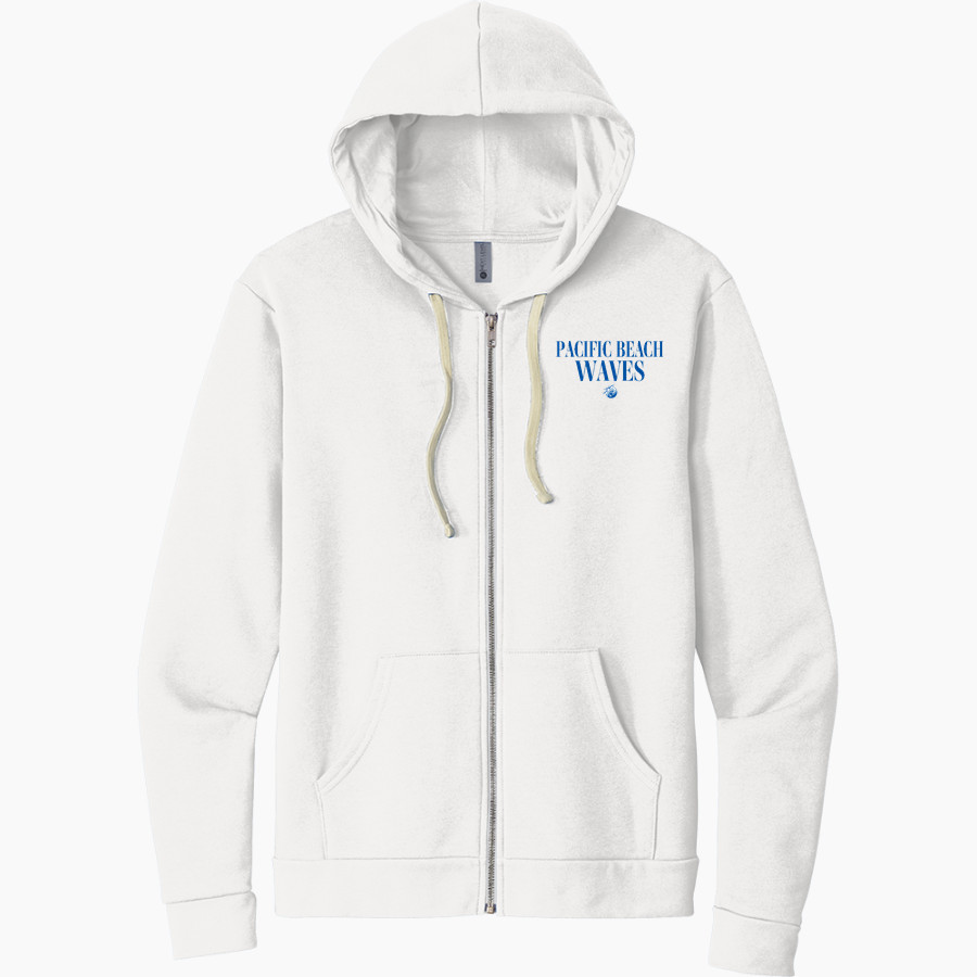Pacific Beach Waves Online Store <span class="pdp-name-mascot">Pacific Beach Waves</span> Next Level Apparel Unisex Santa Cruz Zip Hoodie