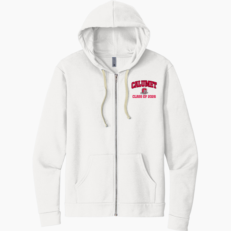 CALUMET HIGH SCHOOL WARRIORS <span class="pdp-name-mascot">CALUMET WARRIORS</span> Next Level Apparel Unisex Santa Cruz Zip Hoodie