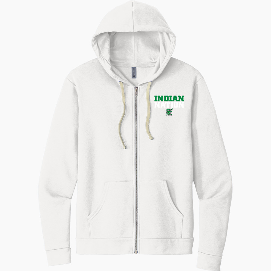 SEMINOLE COUNTY HIGH SCHOOL INDIANS <span class="pdp-name-mascot">SEMINOLE COUNTY INDIANS</span> Next Level Apparel Unisex Santa Cruz Zip Hoodie