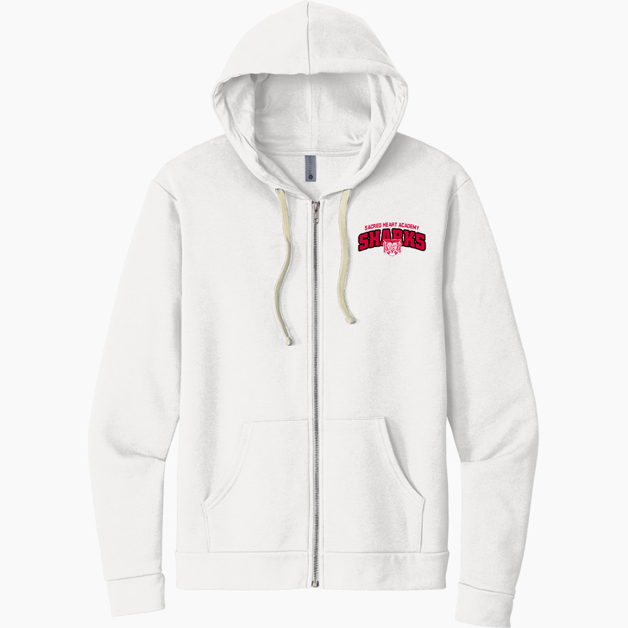 Sacred Heart Academy Sharks <span class="pdp-name-mascot">Sacred Heart Academy Sharks</span> Next Level Apparel Unisex Santa Cruz Zip Hoodie