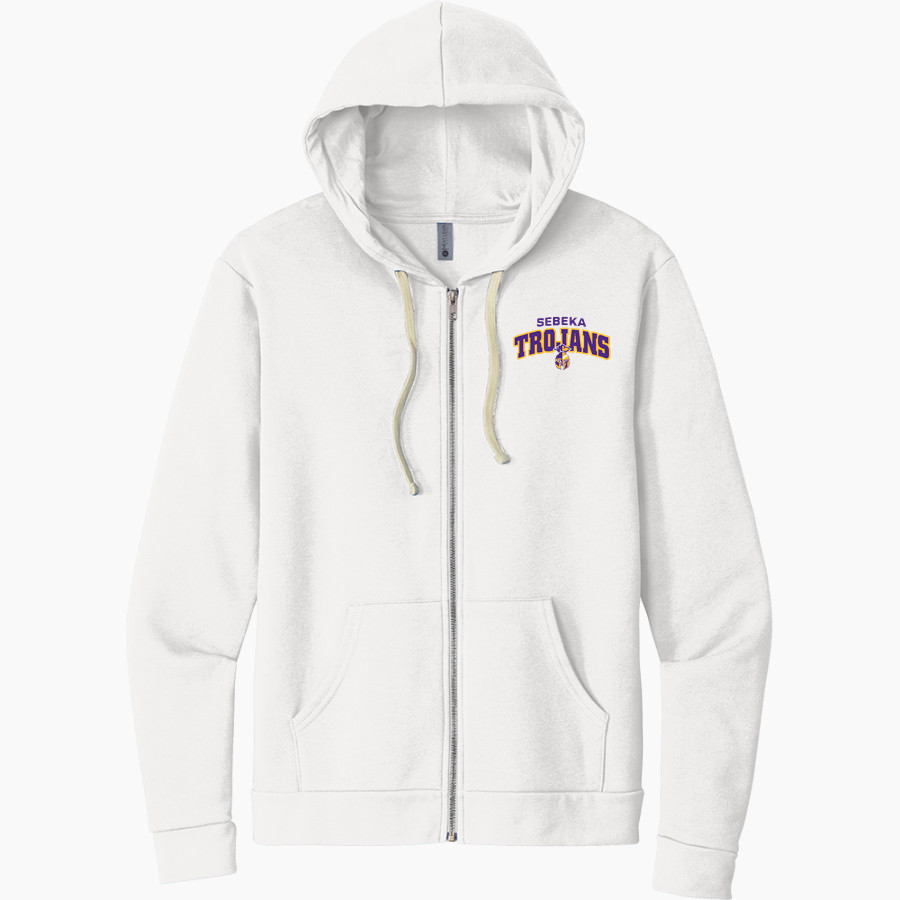SEBEKA HIGH SCHOOL Trojans Online Store <span class="pdp-name-mascot">SEBEKA TROJANS</span> Next Level Apparel Unisex Santa Cruz Zip Hoodie