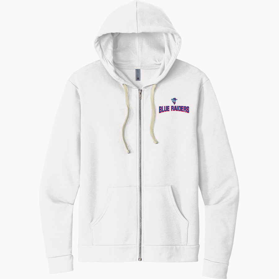 Cleveland Blue Raiders Next Level Apparel Unisex Santa Cruz Zip Hoodie