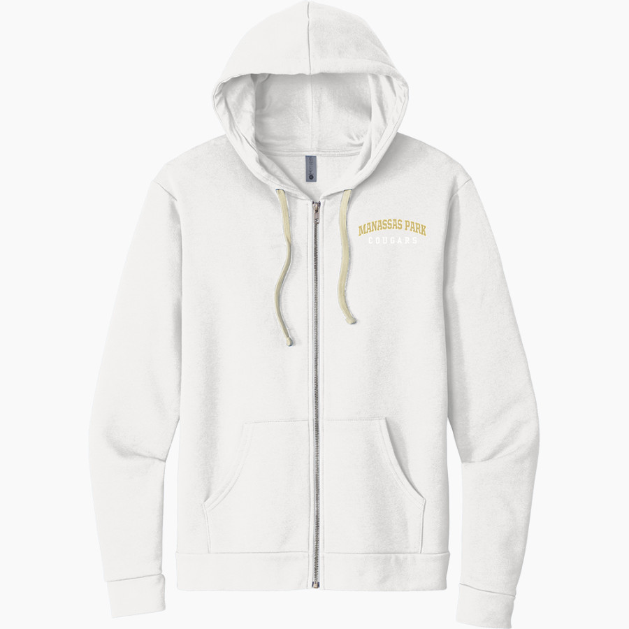 Manassas Park Cougars Next Level Apparel Unisex Santa Cruz Zip Hoodie