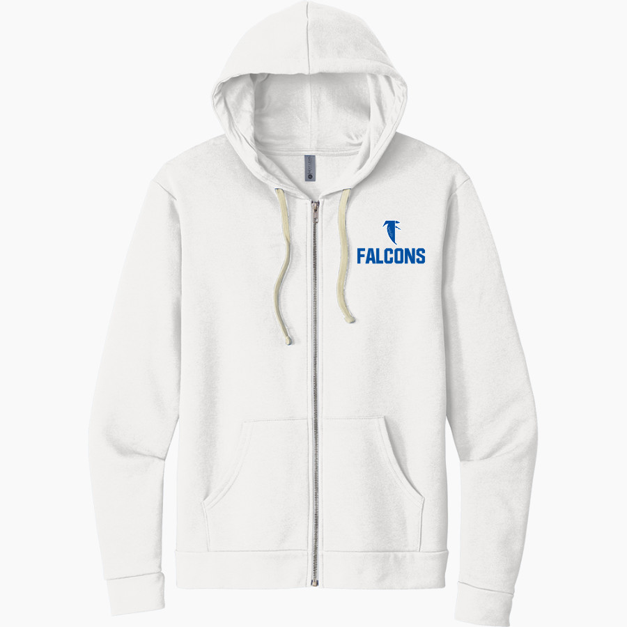 ATWATER HIGH SCHOOL FALCONS Next Level Apparel Unisex Santa Cruz Zip Hoodie