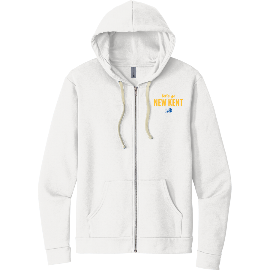 New Kent Lions <span class="pdp-name-mascot">New Kent Lions</span> Next Level Apparel Unisex Santa Cruz Zip Hoodie