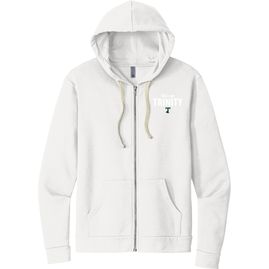 TRINITY HIGH SCHOOL SHAMROCKS <span class="pdp-name-mascot">TRINITY SHAMROCKS</span> Next Level Apparel Unisex Santa Cruz Zip Hoodie