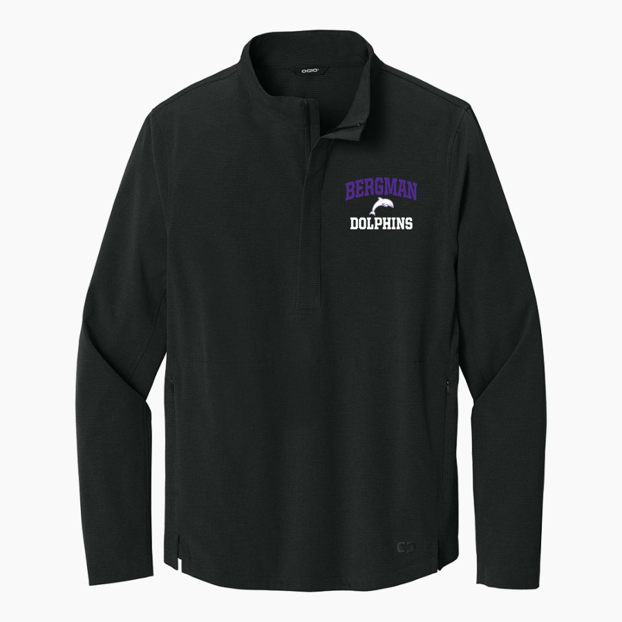 Bergman Dolphins <span class="pdp-name-mascot">Frank V. Bergman Elementary Dolphins</span> OGIO Men's Aspect 1/2-Zip Pullover