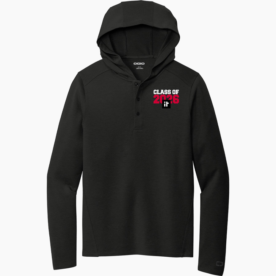 ITOWN Prep ITOWN <span class="pdp-name-mascot">ITOWN Prep</span> OGIO Luuma Flex Long Sleeve Hooded Henley