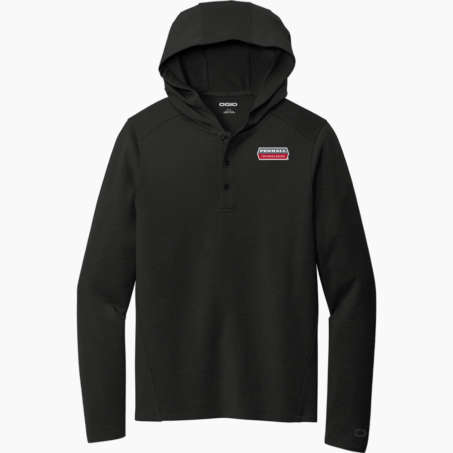Penhall Company <span class="pdp-name-mascot">Penhall Company</span> OGIO Luuma Flex Long Sleeve Hooded Henley