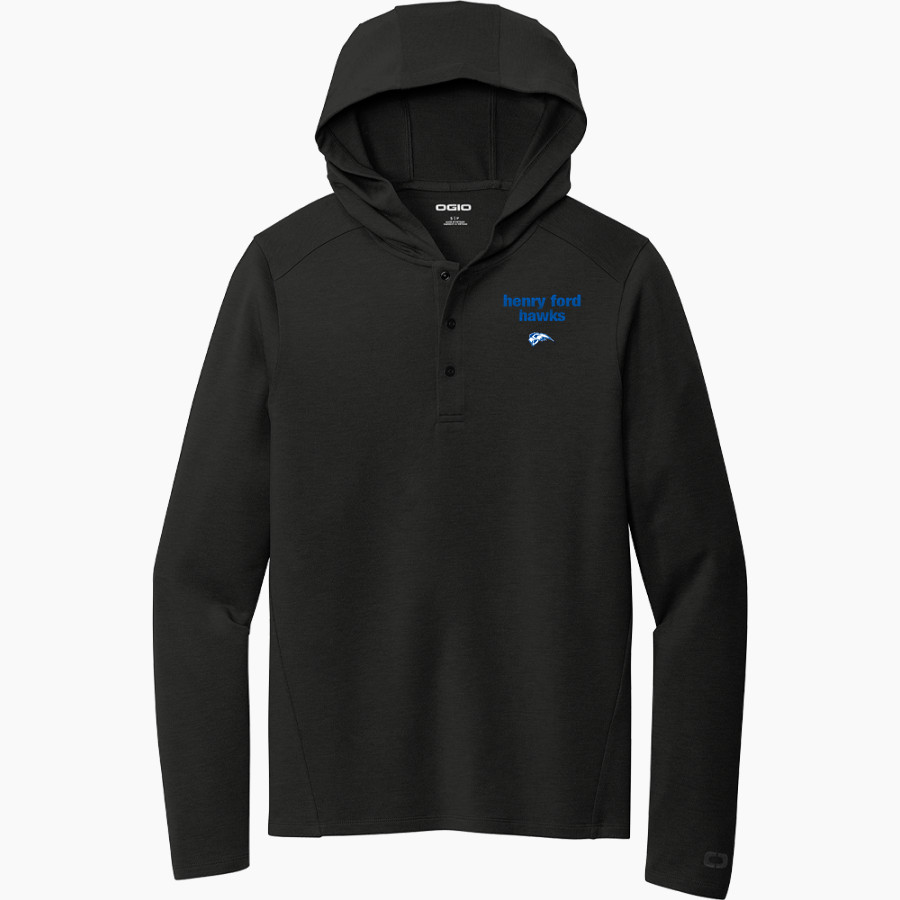 Henry Ford Hawks <span class="pdp-name-mascot">Henry Ford College Hawks</span> OGIO Luuma Flex Long Sleeve Hooded Henley