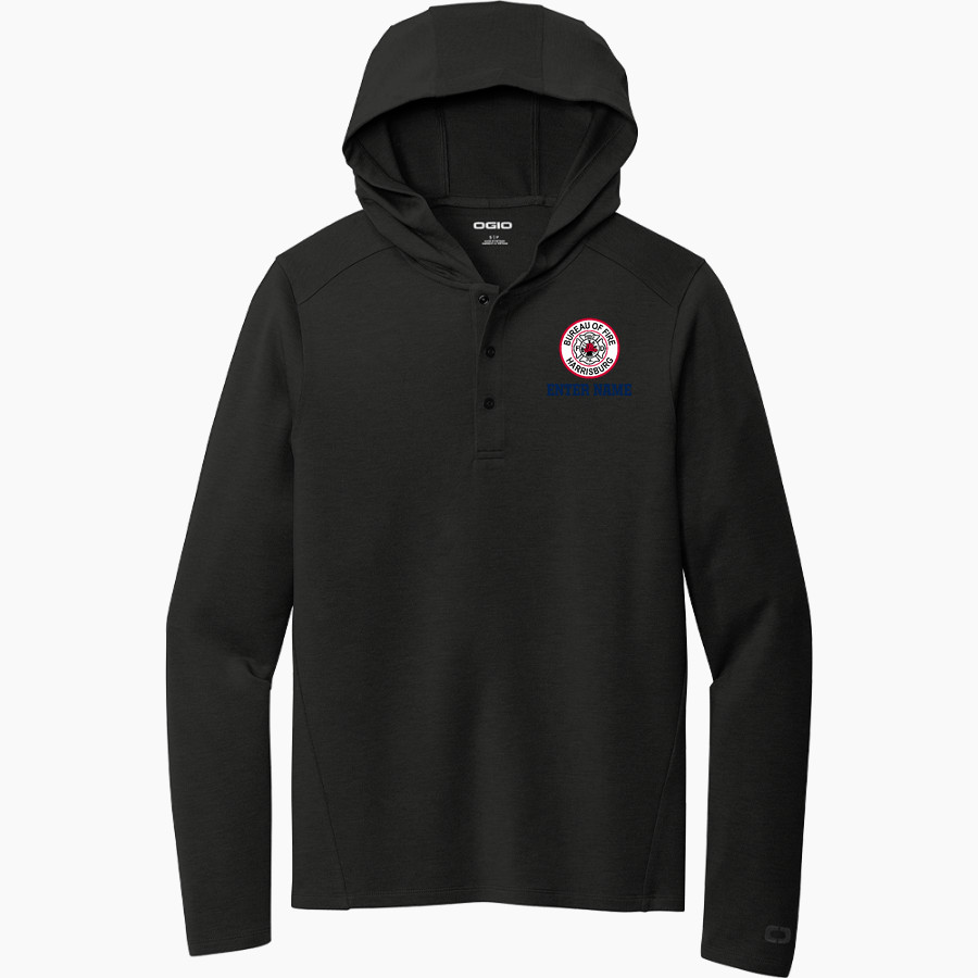Bureau Of Fire Harrisburg Department <span class="pdp-name-mascot">Bureau Of Fire Harrisburg Department</span> OGIO Luuma Flex Long Sleeve Hooded Henley