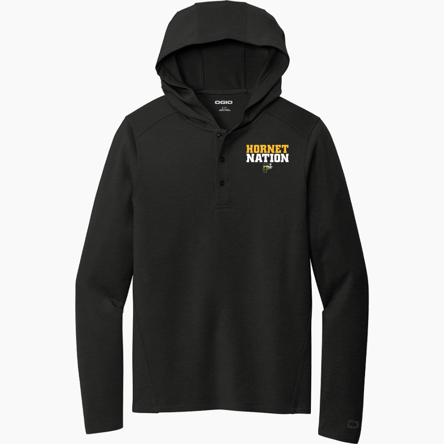 PREBLE HIGH SCHOOL HORNETS OGIO Luuma Flex Long Sleeve Hooded Henley
