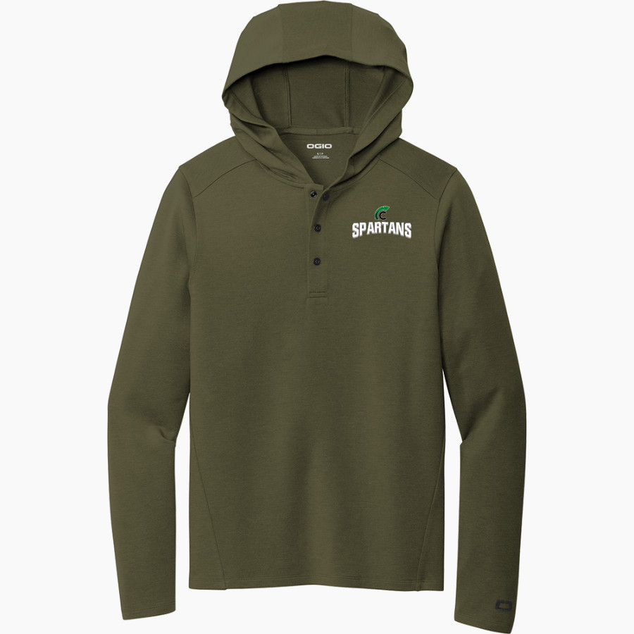 Calvary Christian Spartans <span class="pdp-name-mascot">Calvary Christian Spartans</span> OGIO Luuma Flex Long Sleeve Hooded Henley