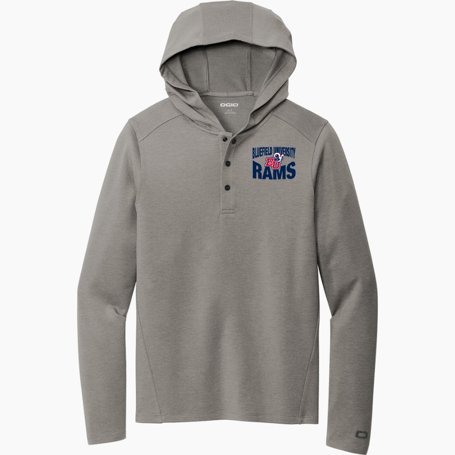 Bluefield University Sideline Store <span class="pdp-name-mascot">Bluefield University</span> OGIO Luuma Flex Long Sleeve Hooded Henley