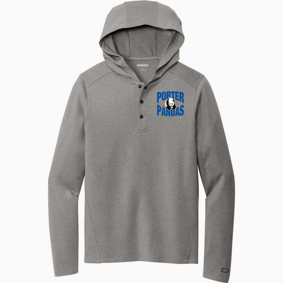 Porter Pandas official sideline store <span class="pdp-name-mascot">Porter Elementary School Pandas</span> OGIO Luuma Flex Long Sleeve Hooded Henley