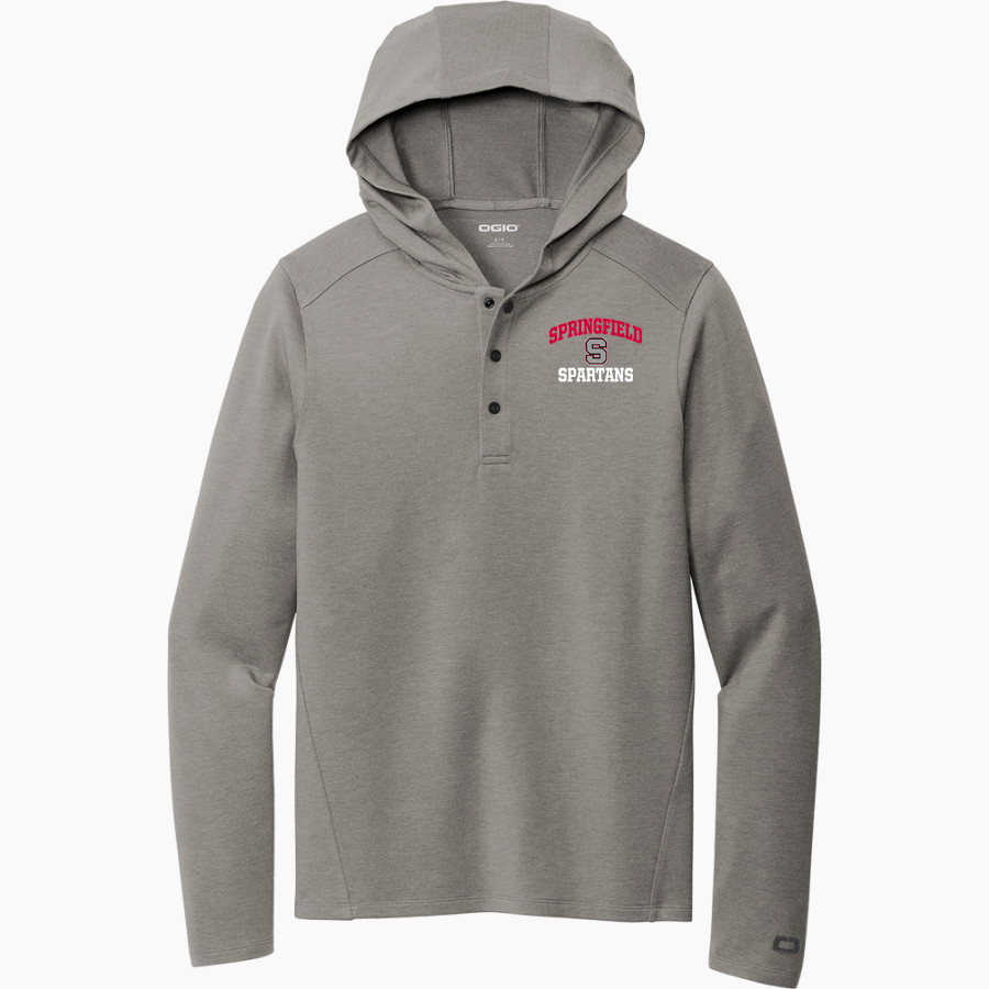 SPRINGFIELD SPARTANS The Online Store OGIO Luuma Flex Long Sleeve Hooded Henley