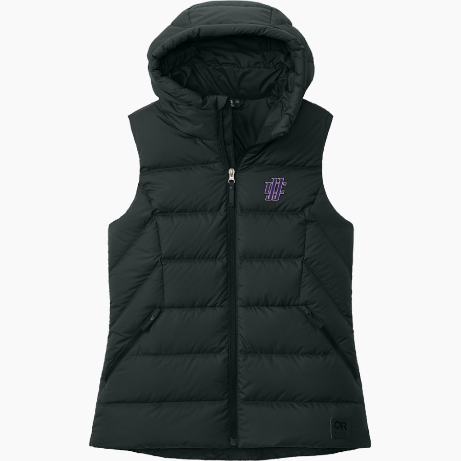 JJC Wolves Outdoor Research Women's Coldsnap Hooded Down Vest