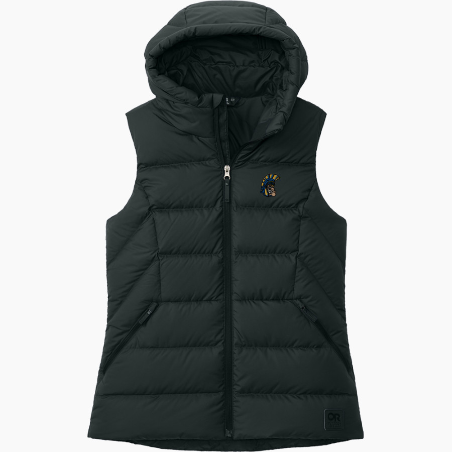 Union Star Trojans Outdoor Research Women's Coldsnap Hooded Down Vest
