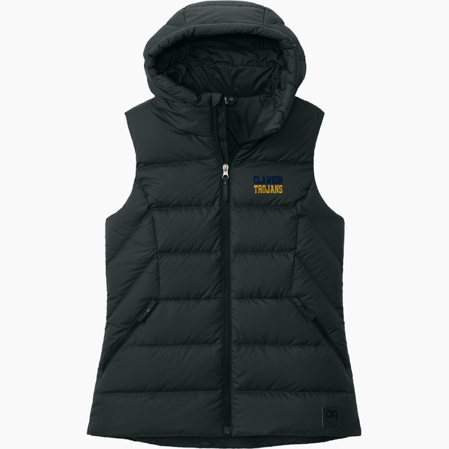 CLAWSON HIGH SCHOOL TROJANS <span class="pdp-name-mascot">CLAWSON TROJANS</span> Outdoor Research Women's Coldsnap Hooded Down Vest