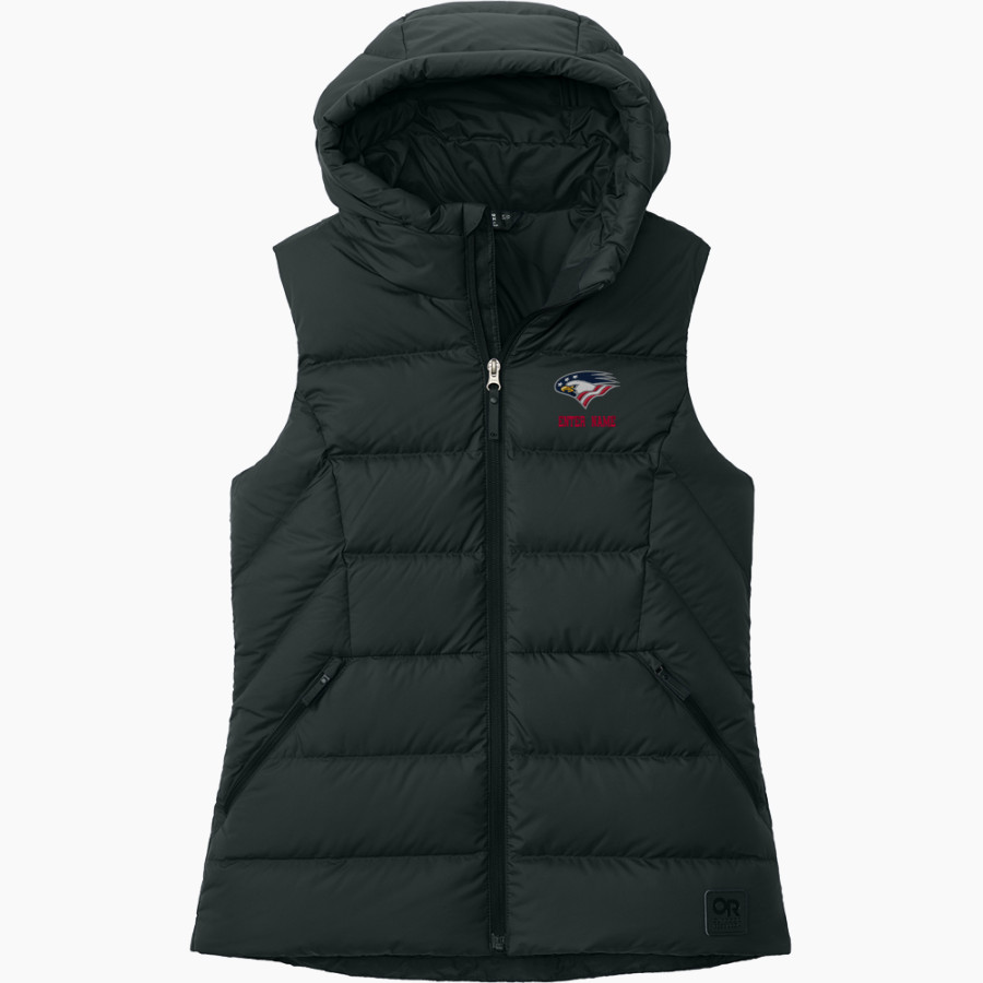 Model Secondary School for the Deaf Eagles <span class="pdp-name-mascot">Laurent Clerc Eagles</span> Outdoor Research Women's Coldsnap Hooded Down Vest