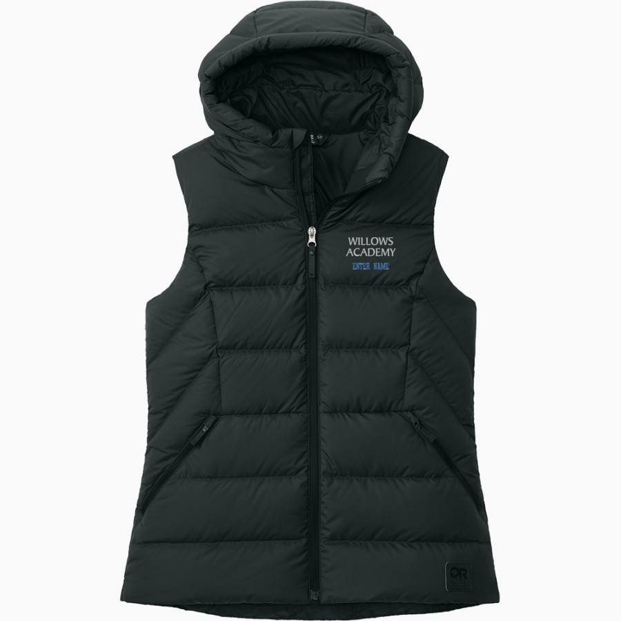 WILLOWS ACADEMY Eagles <span class="pdp-name-mascot">Willows Eagles</span> Outdoor Research Women's Coldsnap Hooded Down Vest