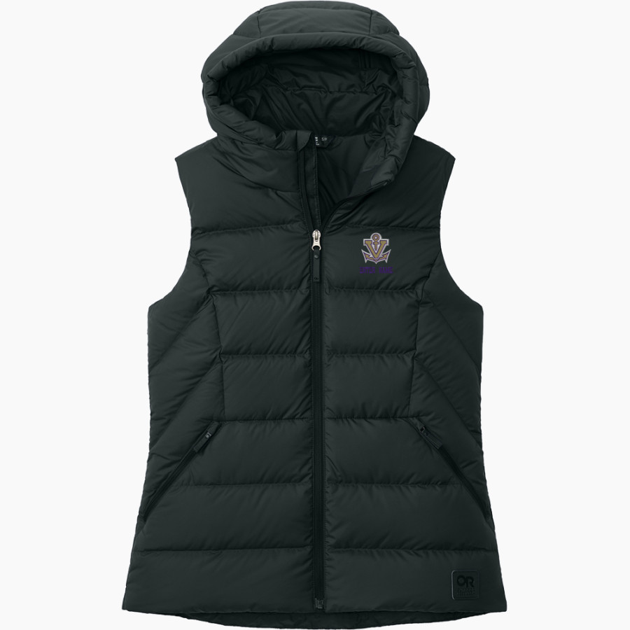 VERMILION HIGH SCHOOL SAILORS <span class="pdp-name-mascot">VERMILION SAILORS</span> Outdoor Research Women's Coldsnap Hooded Down Vest