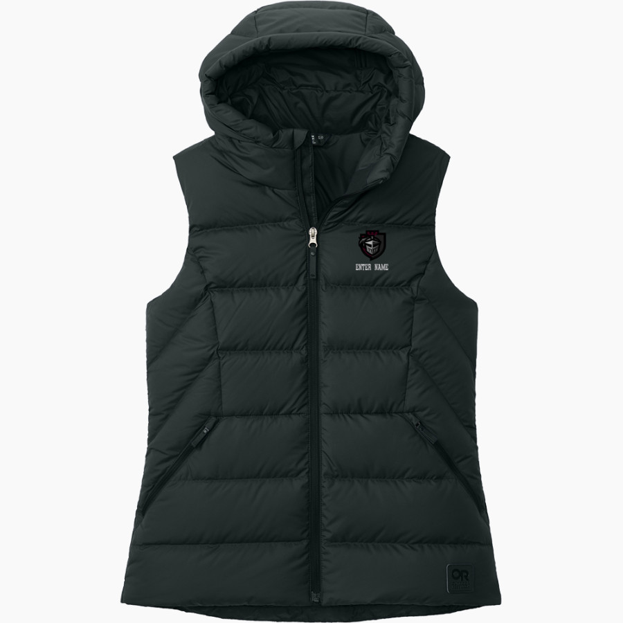 Lansingburgh Knights The Official Online Store <span class="pdp-name-mascot">Lansingburgh Knights</span> Outdoor Research Women's Coldsnap Hooded Down Vest