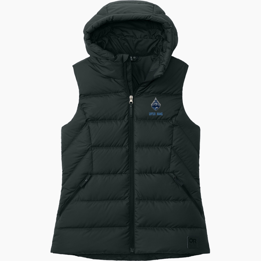 MONTPELIER HIGH SCHOOL LOCOMOTIVES <span class="pdp-name-mascot">MONTPELIER LOCOMOTIVES</span> Outdoor Research Women's Coldsnap Hooded Down Vest
