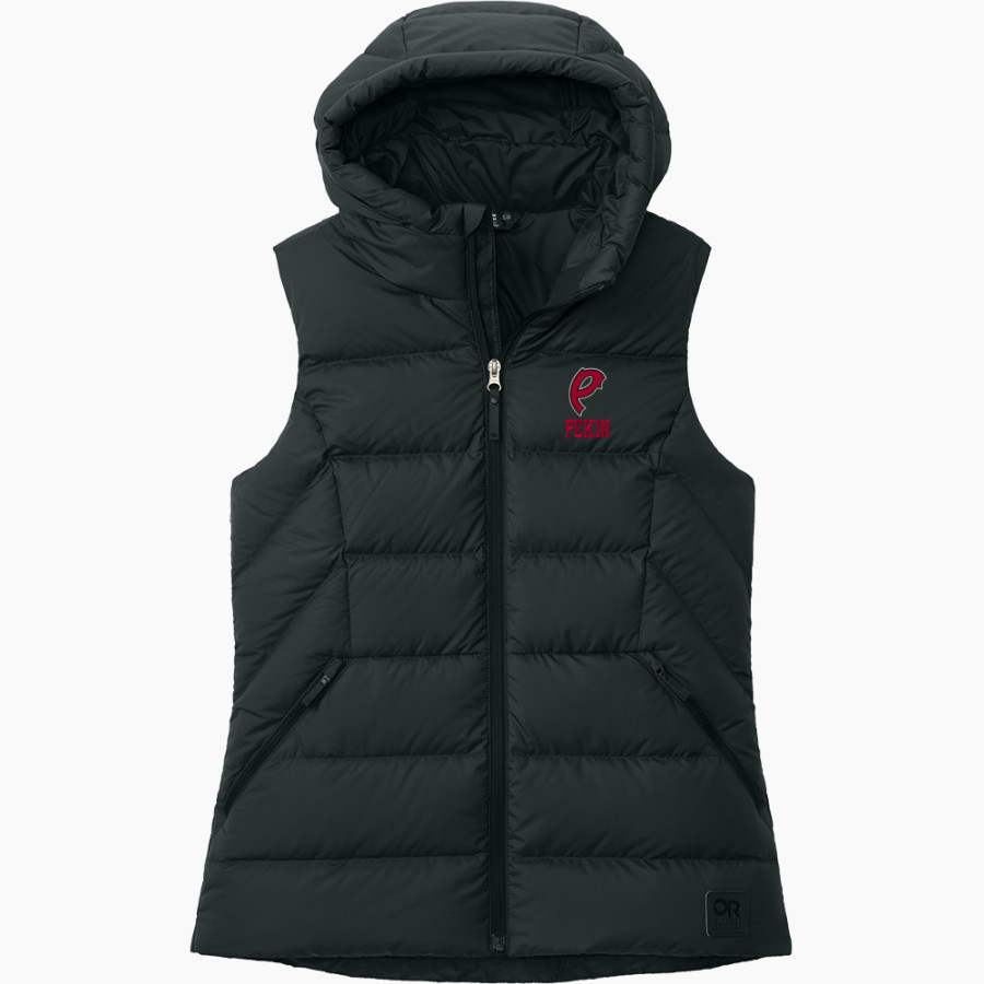 PEKIN COMMUNITY HIGH SCHOOL DRAGONS Outdoor Research Women's Coldsnap Hooded Down Vest