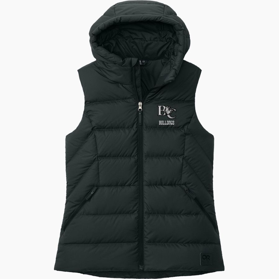 Barton College Official Store of the Bulldogs <span class="pdp-name-mascot">Barton Bulldogs</span> Outdoor Research Women's Coldsnap Hooded Down Vest