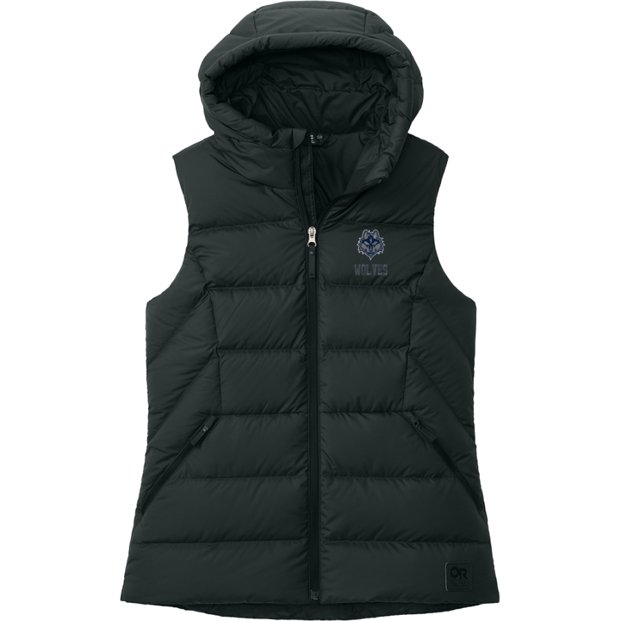 Barker Wolves <span class="pdp-name-mascot">Barker Wolves</span> Outdoor Research Women's Coldsnap Hooded Down Vest