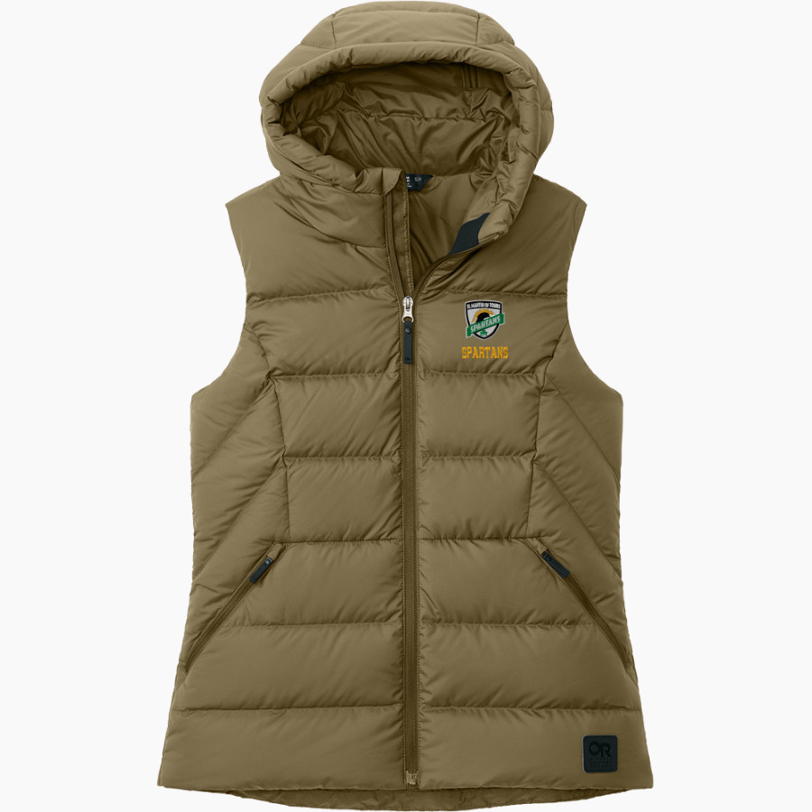 St. Martin of Tours Spartans Outdoor Research Women's Coldsnap Hooded Down Vest