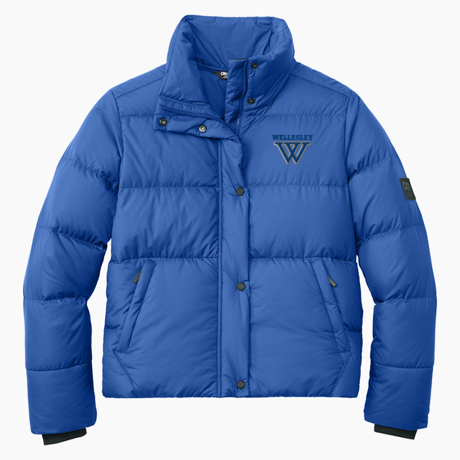 Wellesley College Sideline Store <span class="pdp-name-mascot">Wellesley Blue</span> Outdoor Research Women's Coldsnap Down Jacket