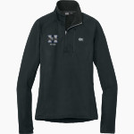 Hamilton Big Blue <span class="pdp-name-mascot">Hamilton Bull Dogs</span> Outdoor Research Women's Tech Grid 1/4-Zip Fleece Front Thumbnail