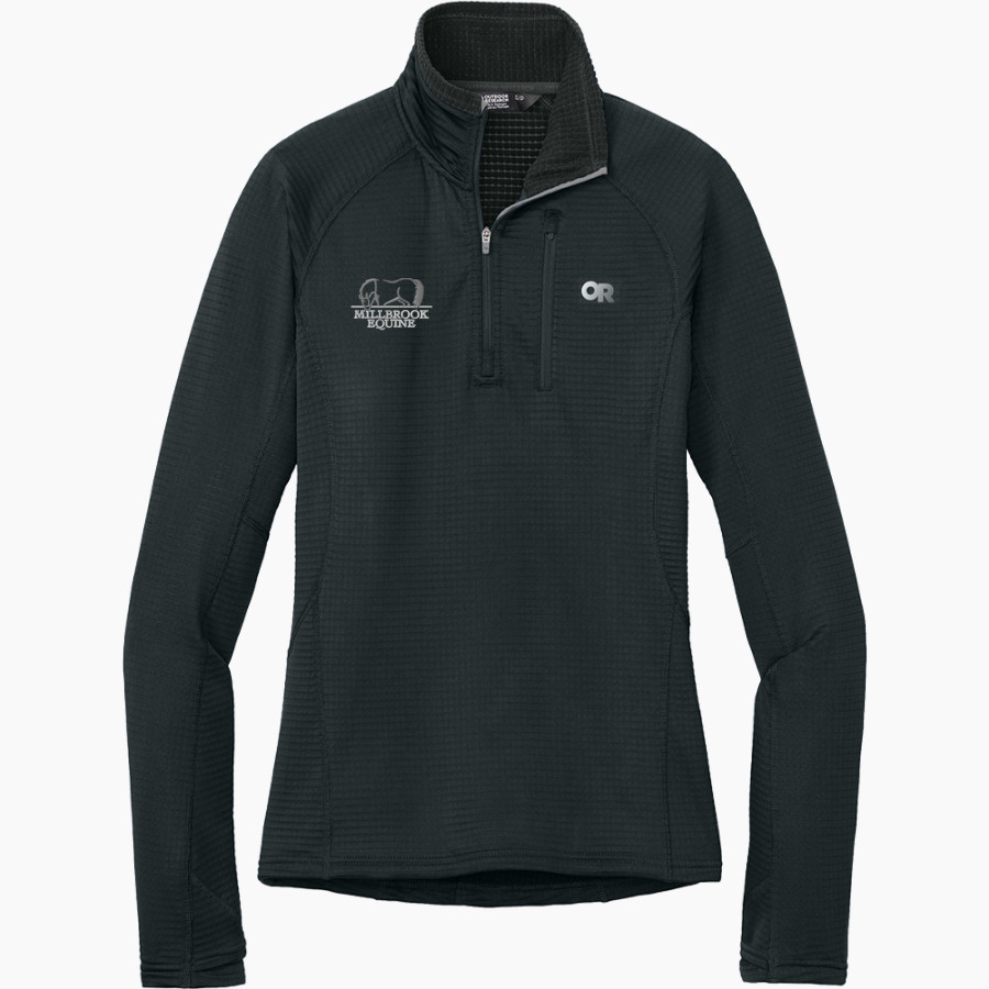 Millbrook Equine Veterinary Clinic Millbrook Equine Vet <span class="pdp-name-mascot">Millbrook Equine Veterinary Clinic</span> Outdoor Research Women's Tech Grid 1/4-Zip Fleece