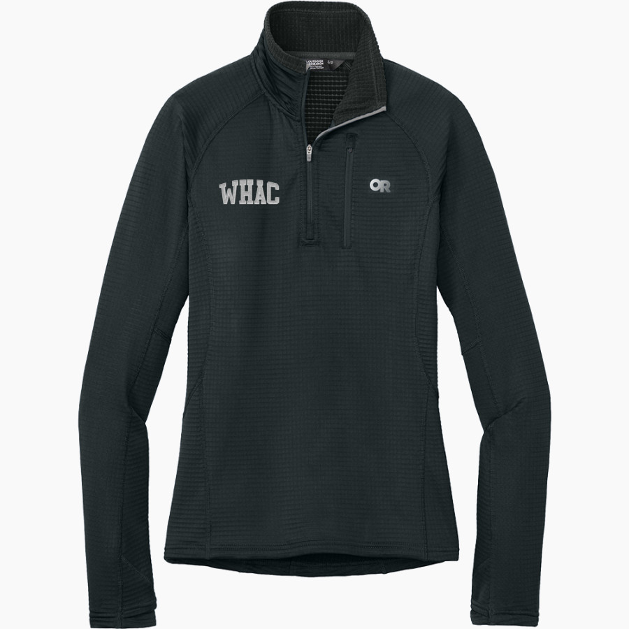 WOLVERINE-HOOSIER ATHLETIC CONFERENCE <span class="pdp-name-mascot">WOLVERINE-HOOSIER ATHLETIC CONFERENCE</span> Outdoor Research Women's Tech Grid 1/4-Zip Fleece