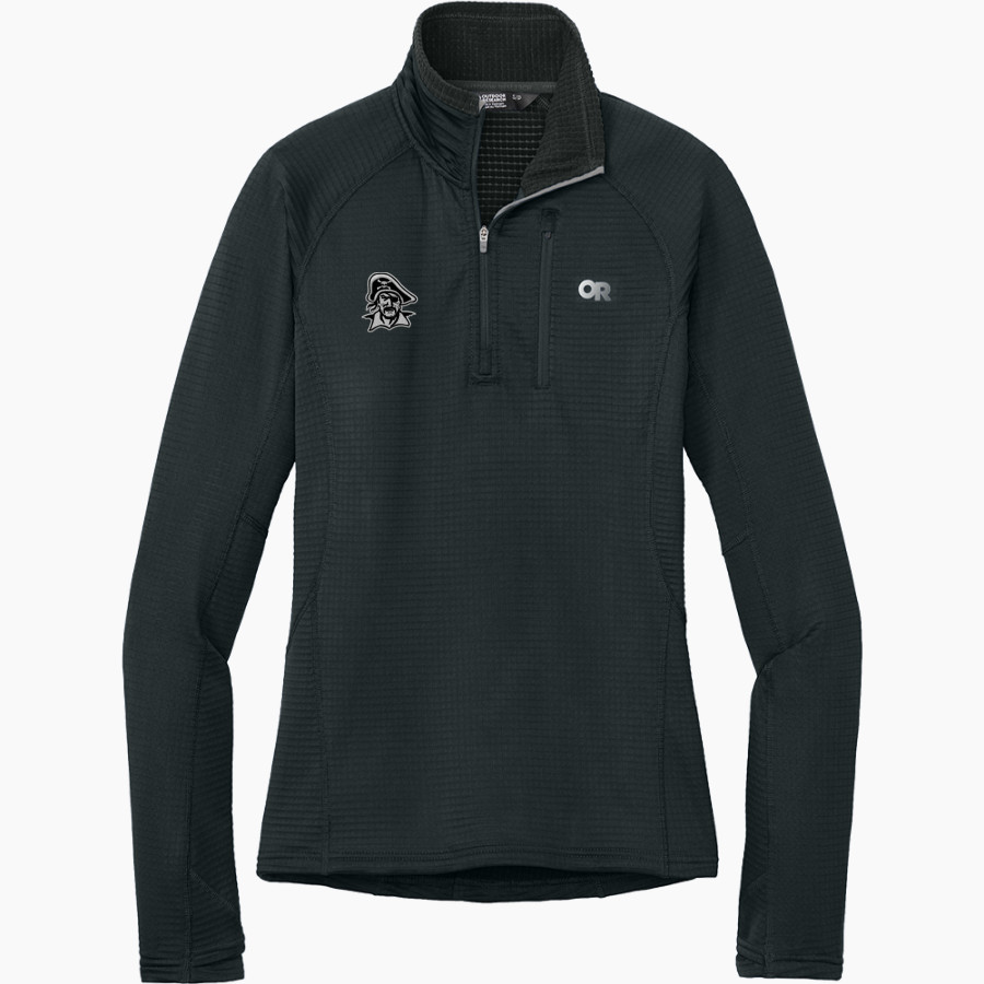 Wheatland High School Pirates Outdoor Research Women's Tech Grid 1/4-Zip Fleece