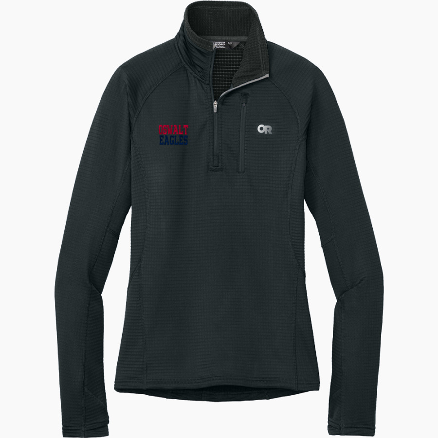 Oswalt Eagles <span class="pdp-name-mascot">Oswalt Academy Eagles</span> Outdoor Research Women's Tech Grid 1/4-Zip Fleece