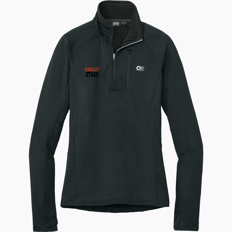 KINGSLEY HIGH SCHOOL STAGS <span class="pdp-name-mascot">KINGSLEY AREA STAGS</span> Outdoor Research Women's Tech Grid 1/4-Zip Fleece